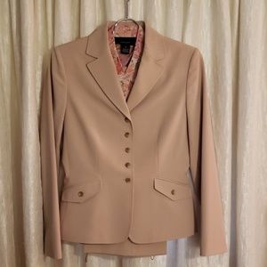 Tahari Arthur S. Levine Tan Suit FREE BLOUSE